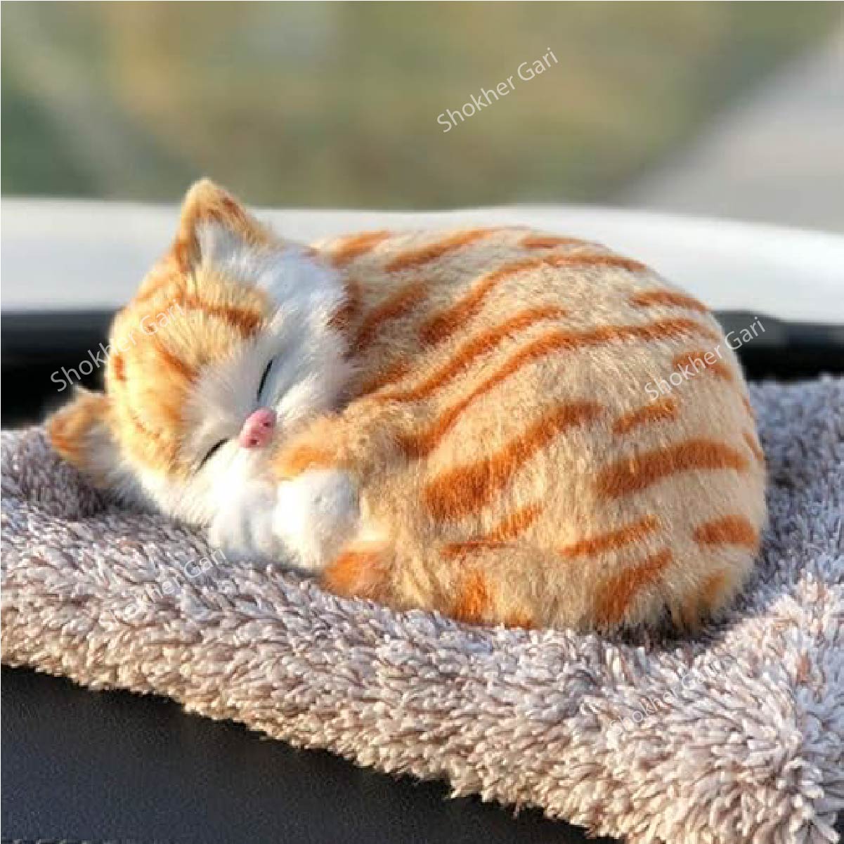Sleeping Cute Cat for Car Dashboard