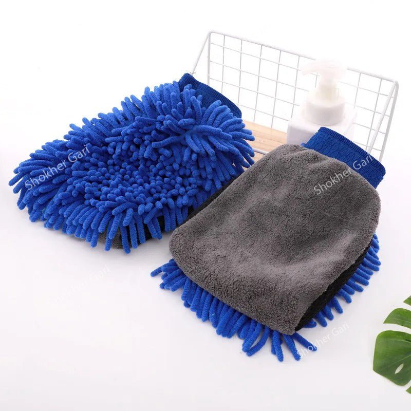 1pcs Car Double-faced Washing Gloves Mitts