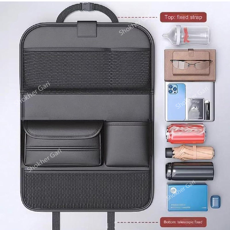 1pcs Car High Quality Back Seat Car Organizer Multi-Pocket image 3