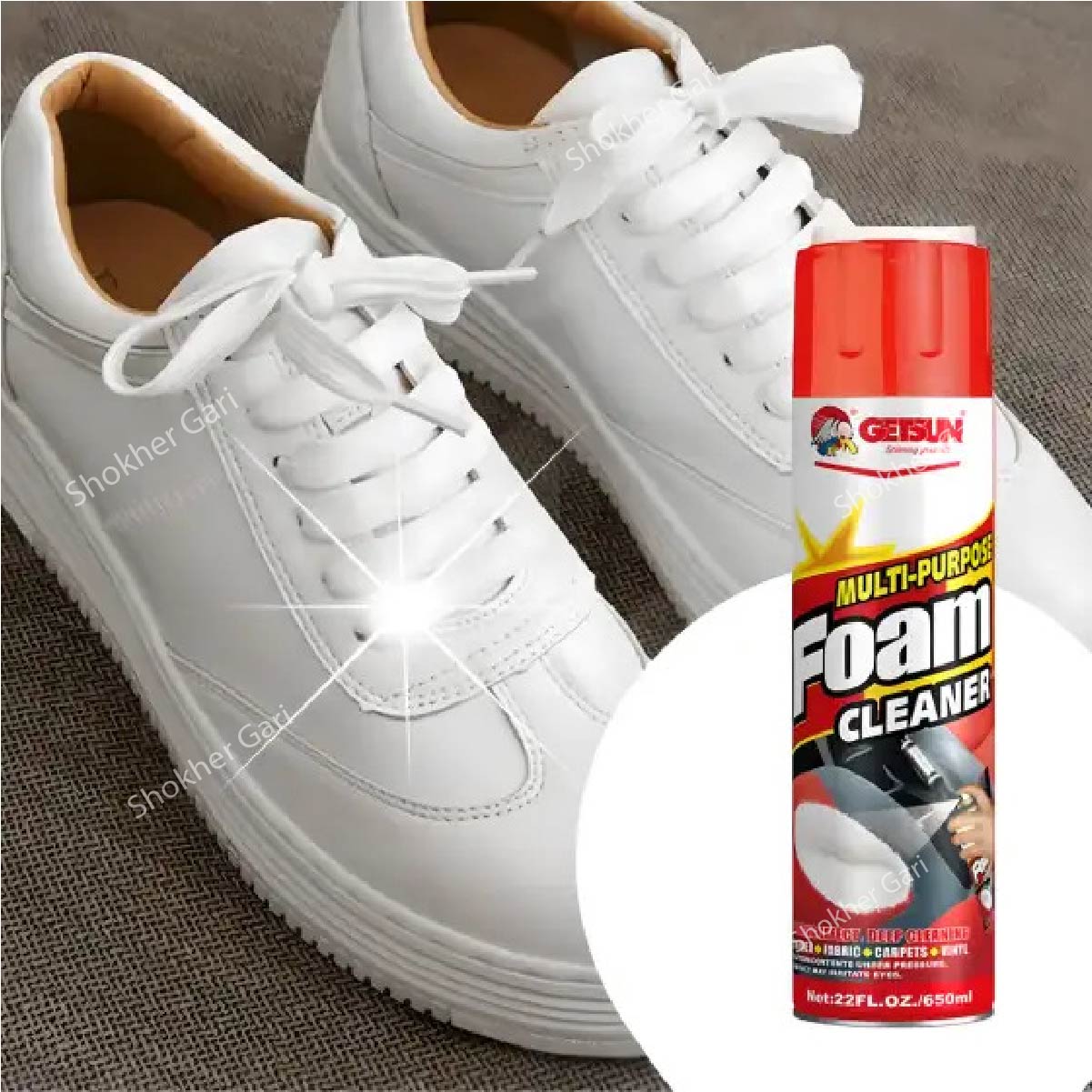 Multipurpose Getsun Foam Cleaner 650ml