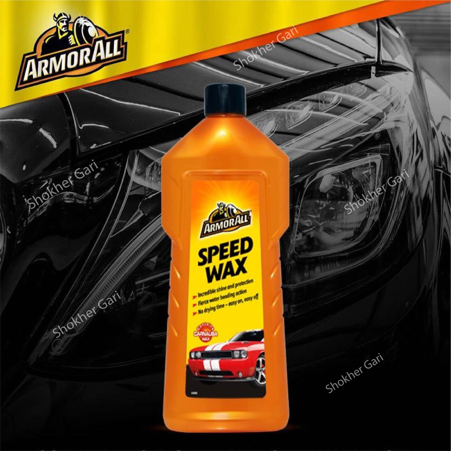 Armor All Car Wash Shampoo For Cleaner and Shine Made in USA Dry 1 Liter