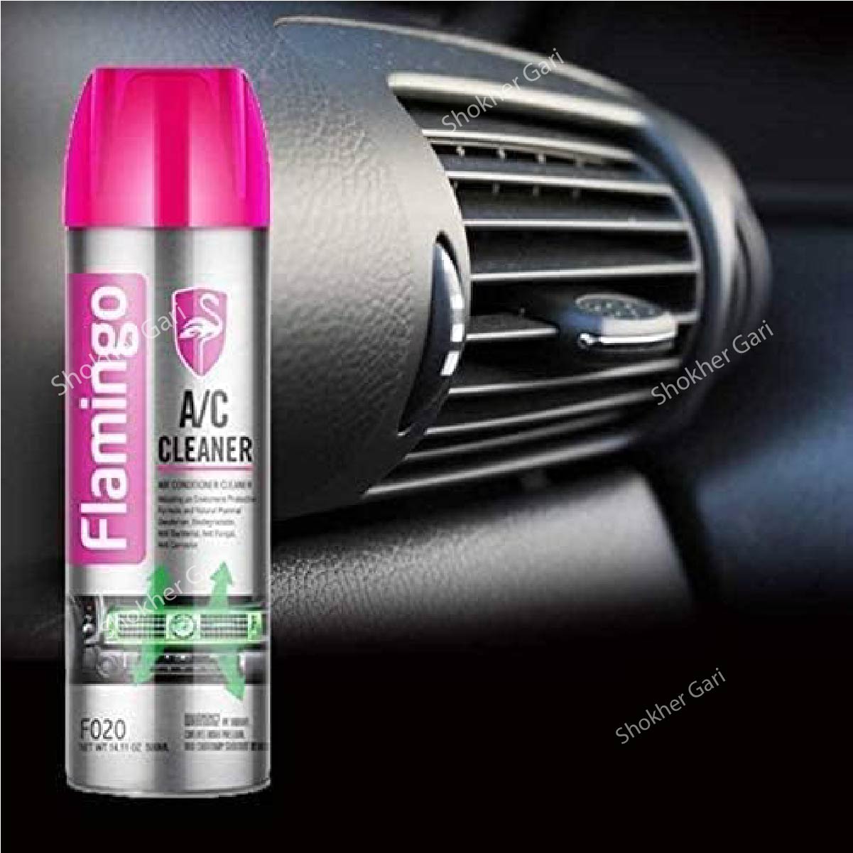 Flamingo A/C Pro 500 ML - Car Air Coordinator Cleaner image 5