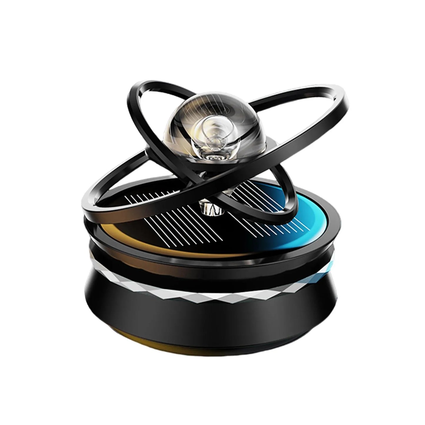 3 Ring Solar Car Rotating Ball - - Black image