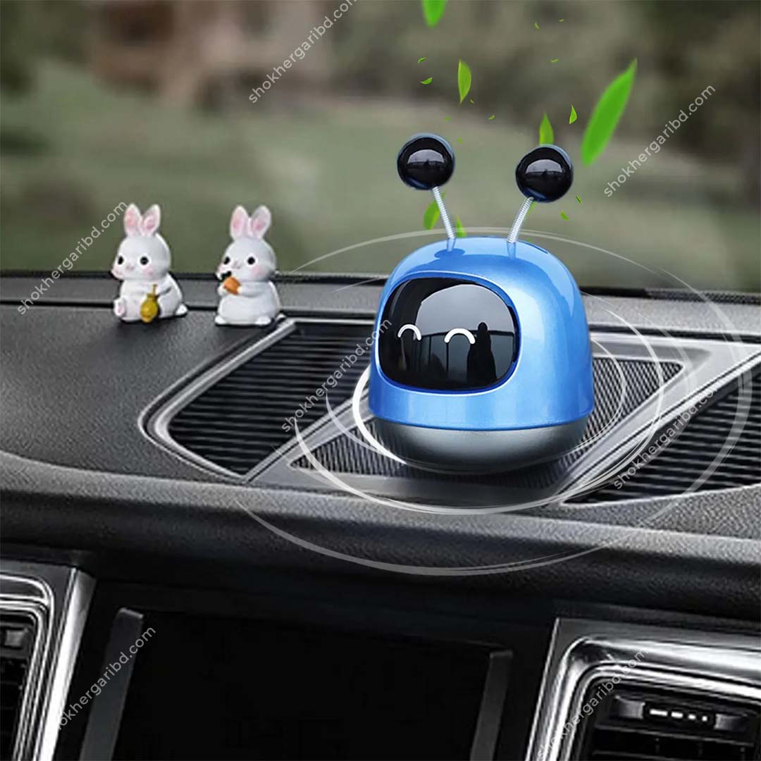 Car Robot Cartoon Dashboard Perfume - Blue image