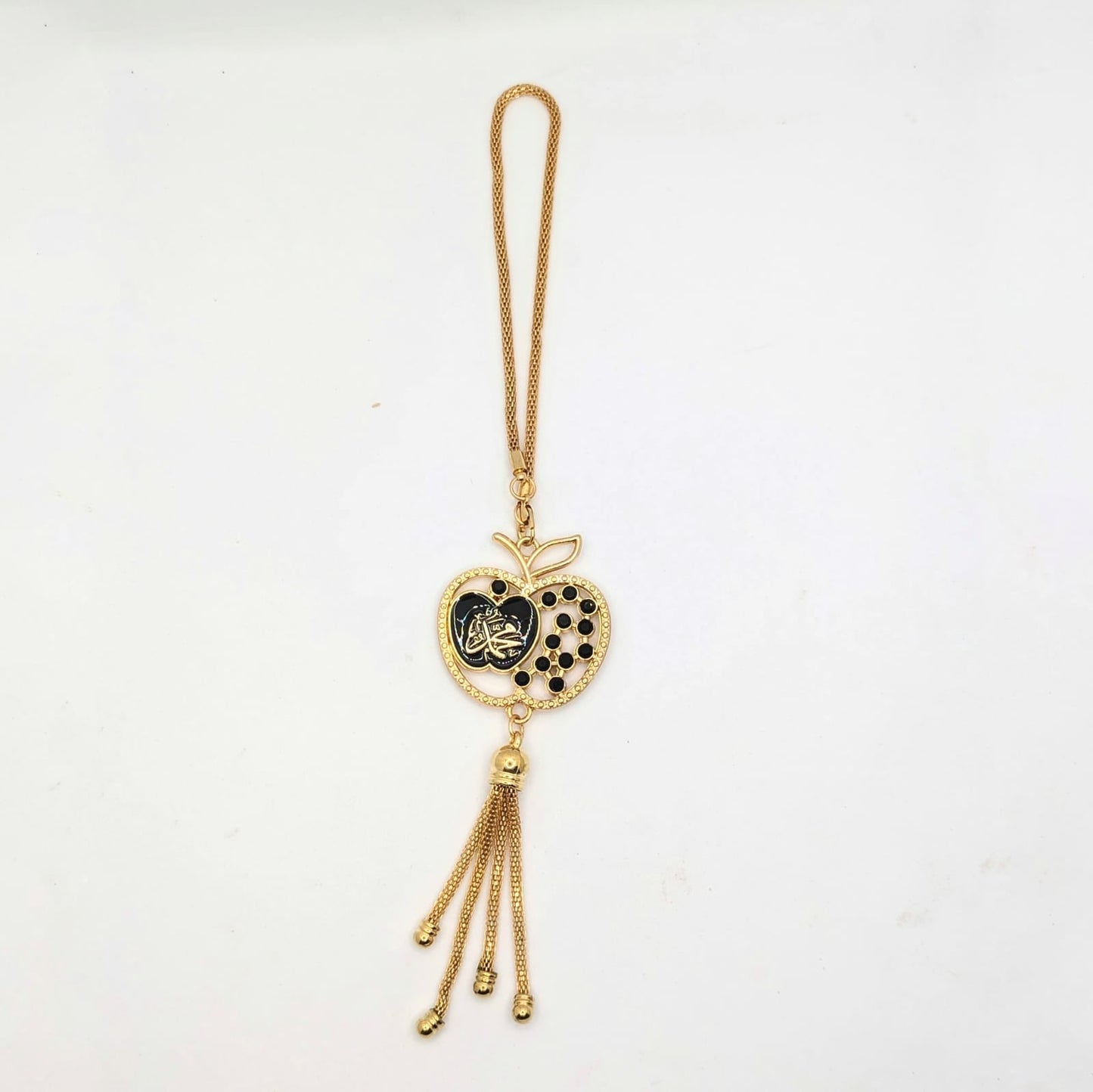 Apple Shape Allahu Stone Chain