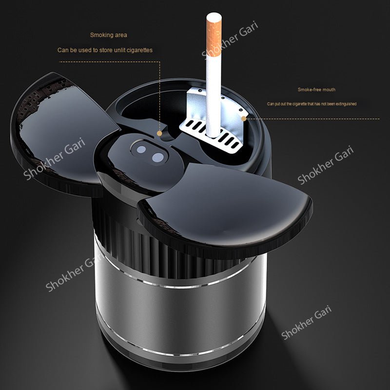 Sensor Smart Car Cup Holder Ashtray Supports Infrared Induction USB
