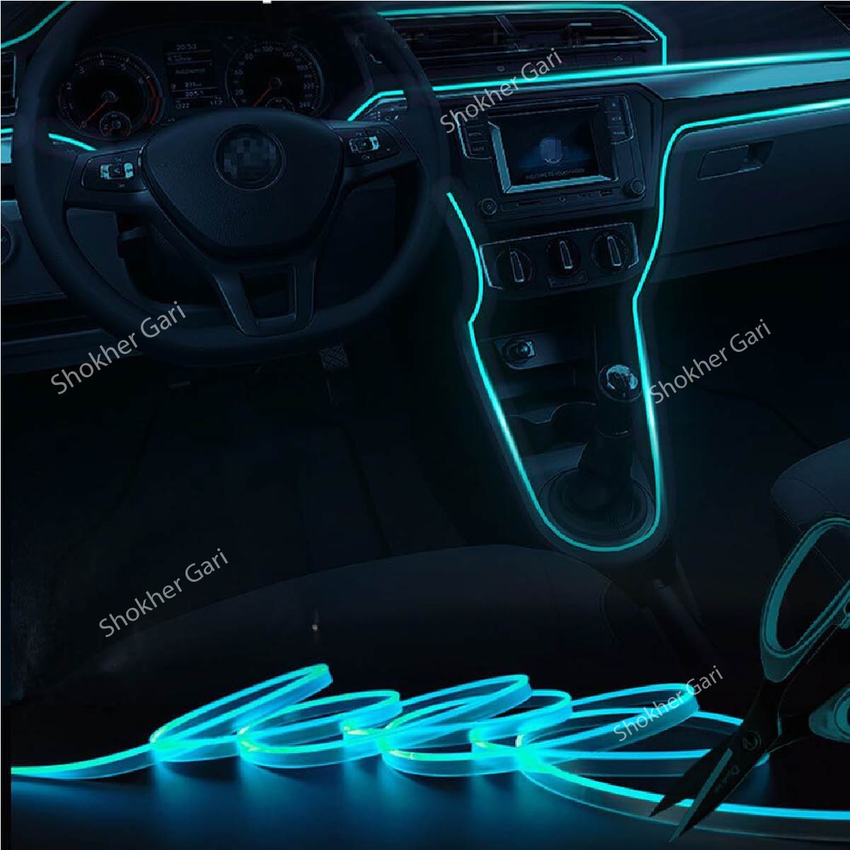 USB Wireless 3 Meter Remote App Control Neon RGB light