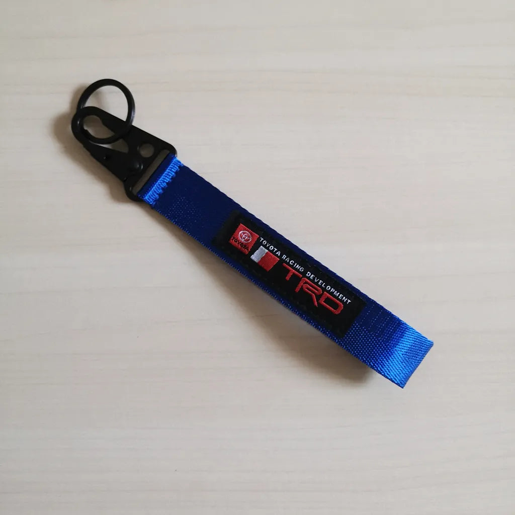 Keyring for Toyota TRD - stylish Car key holder- 3 Colours - Blue image