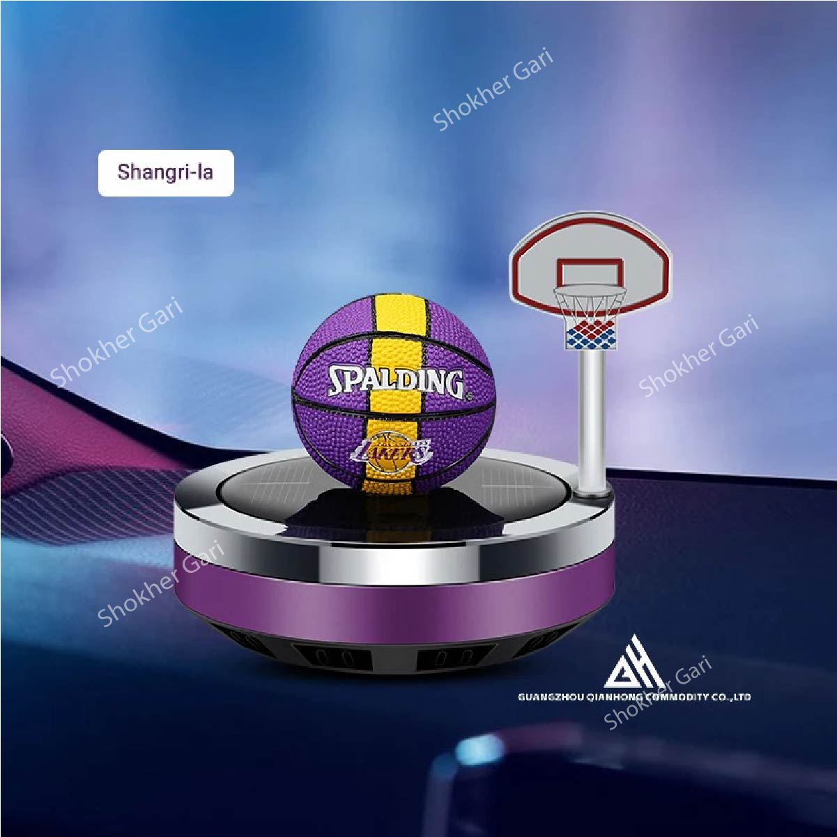 Multi Color Basketbal Solar Car Air fresher
