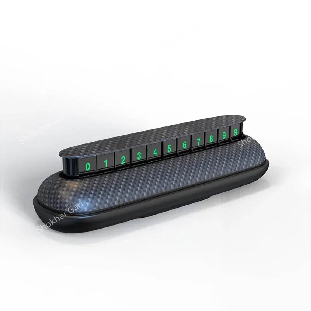 Car Parking Phone Number Holder Carbon - 3R Multi featured Parking phone Number Holder