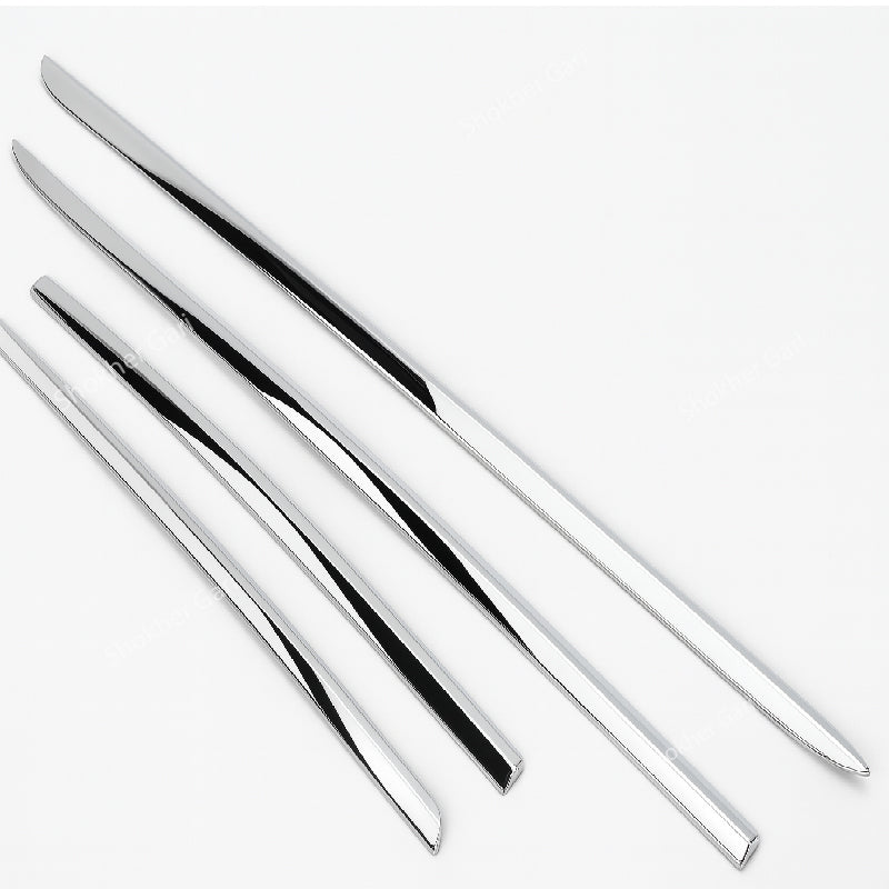 4pcs chrome Car side door universal body Decorative molding cover image 2