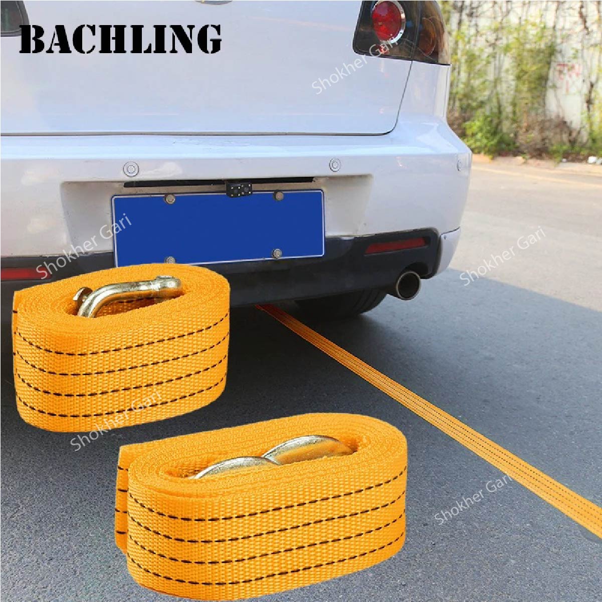 Heavy-duty towing rope – 3 Ton High-capacity strong tow strap