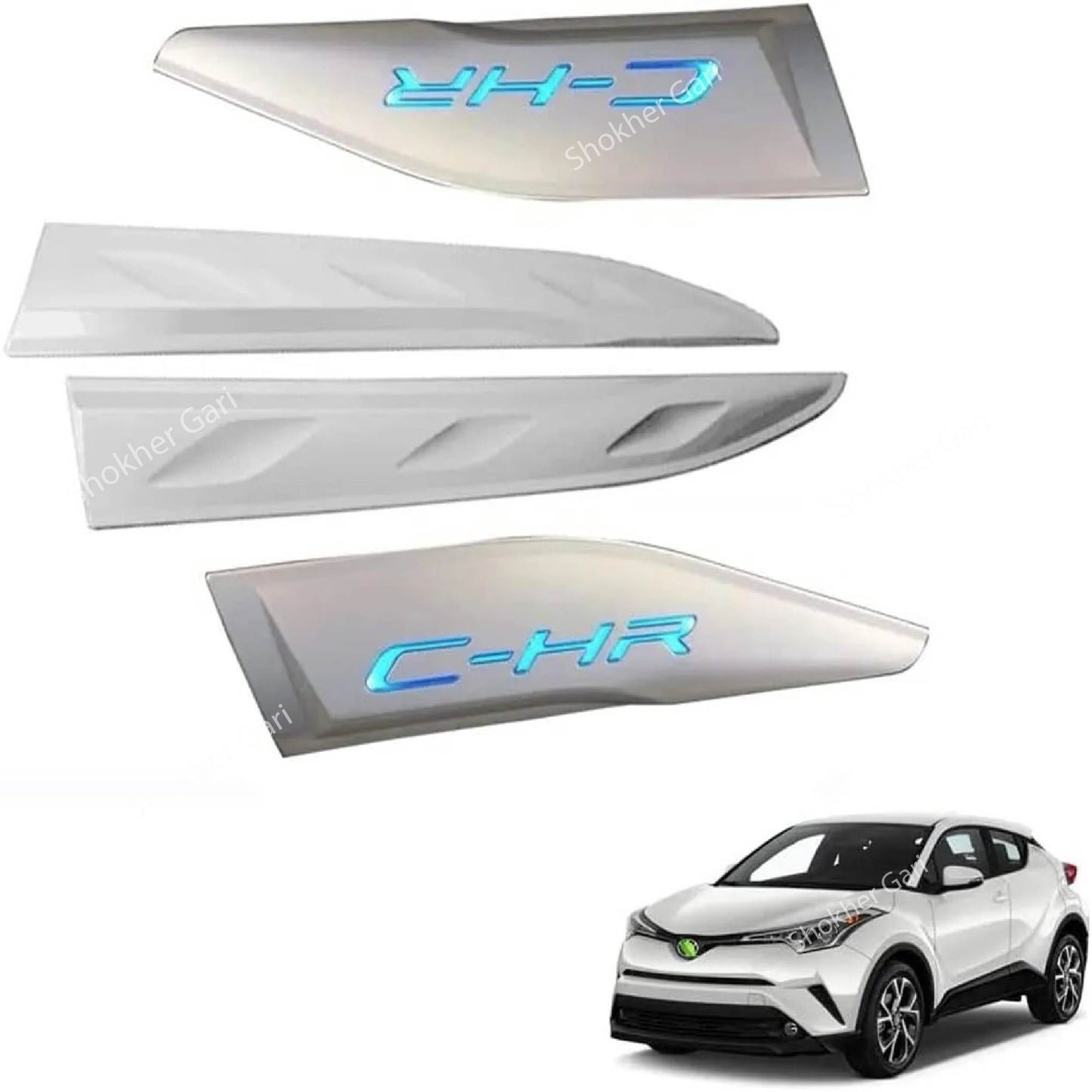 Toyota CHR Bumper Trim with LED - Stylish C-HR Led - Bumper Trim