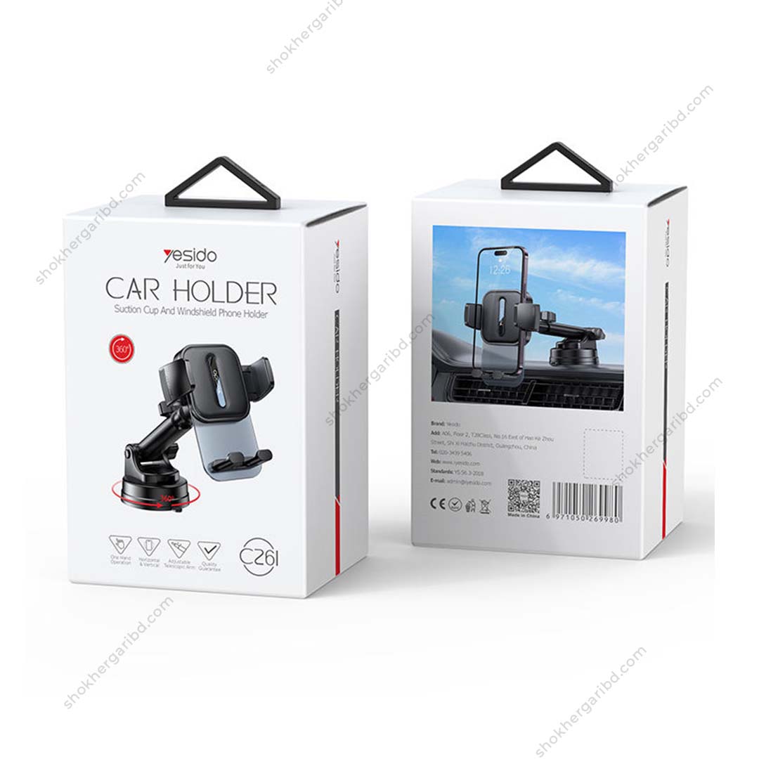 Yesido C261 Car Dashboard Using Phone Holder