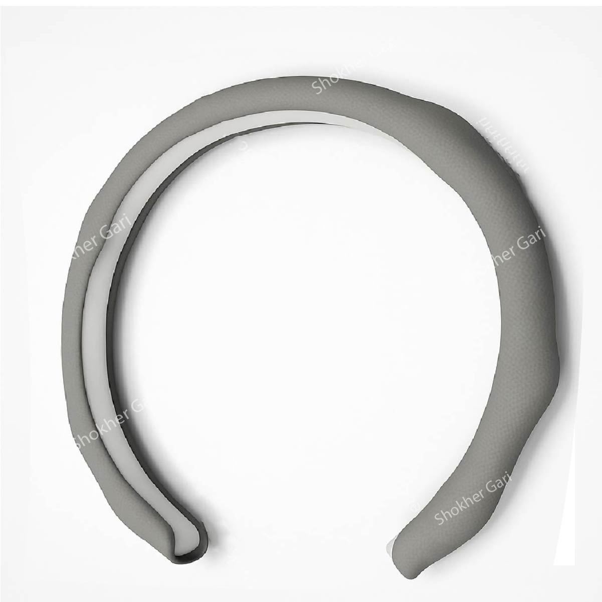 Car U Style Half Steering Cover - Ash image