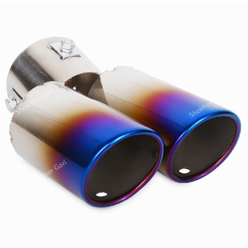Exhaust Muffler Cap Stainless Steel 2 hole-1 (6712CH)