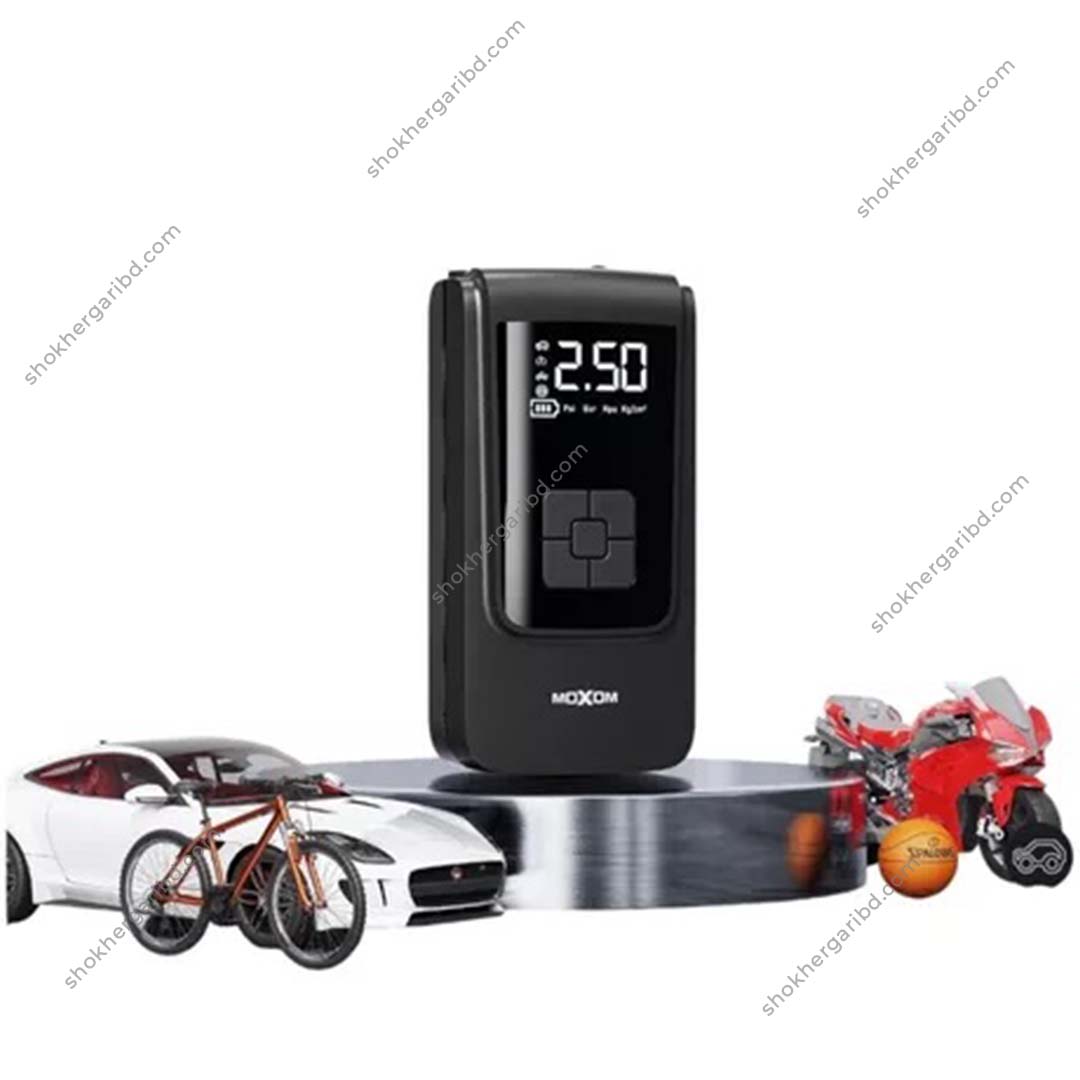 Moxom MODEL:MX-ACOI Portable Cordless Air Pump 4000 mah & Power Bank
