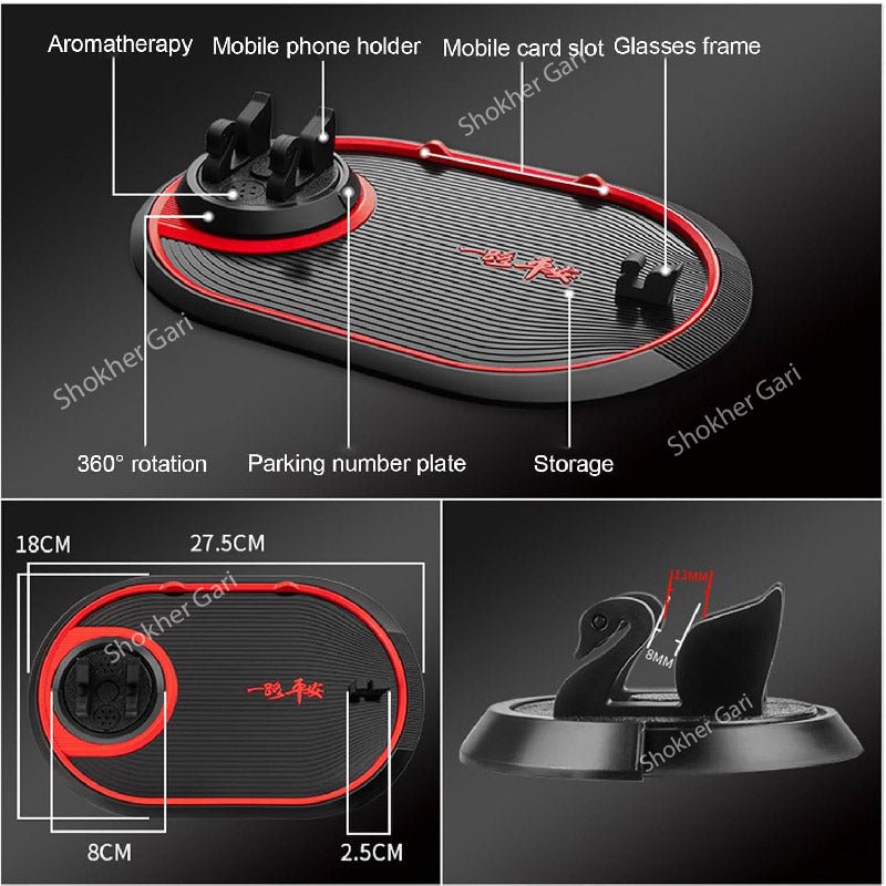 1 pcs Strip Anti-Slip Phone Holder Pad with Pad