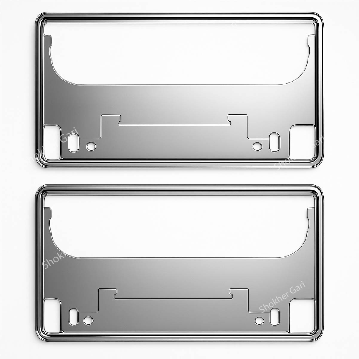 2pcs Inside Nickel Number Plate Plastic Casing