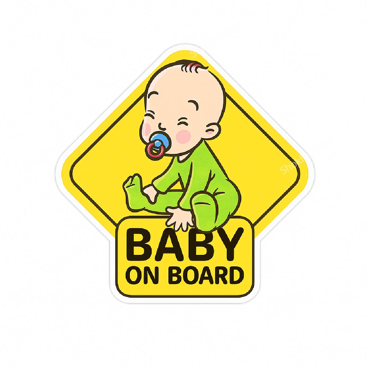 1pcs (D) Baby In Car Sticker 350 TK - 7 image