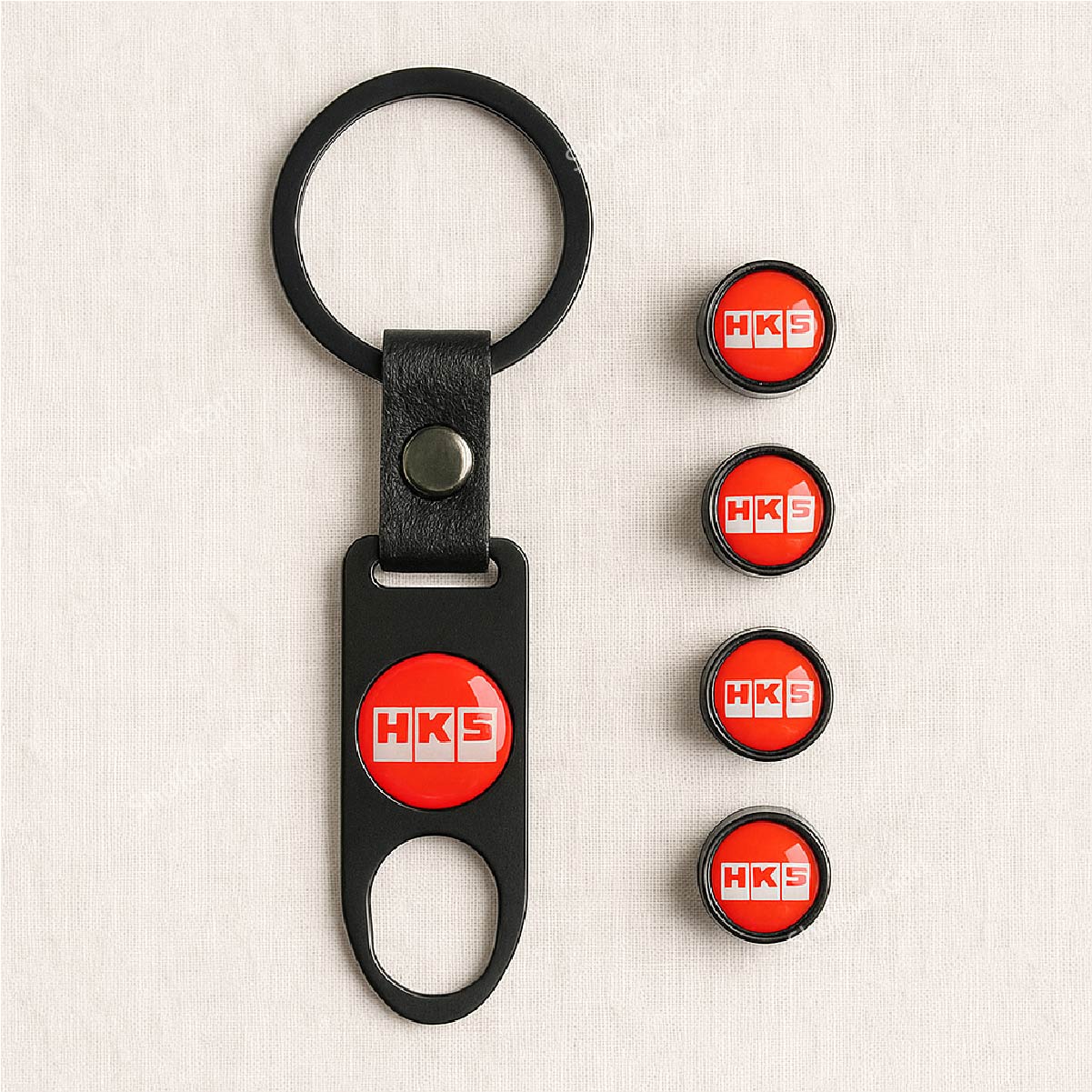 Luxury Air cap key ring- Tyre valve cap - HKS image