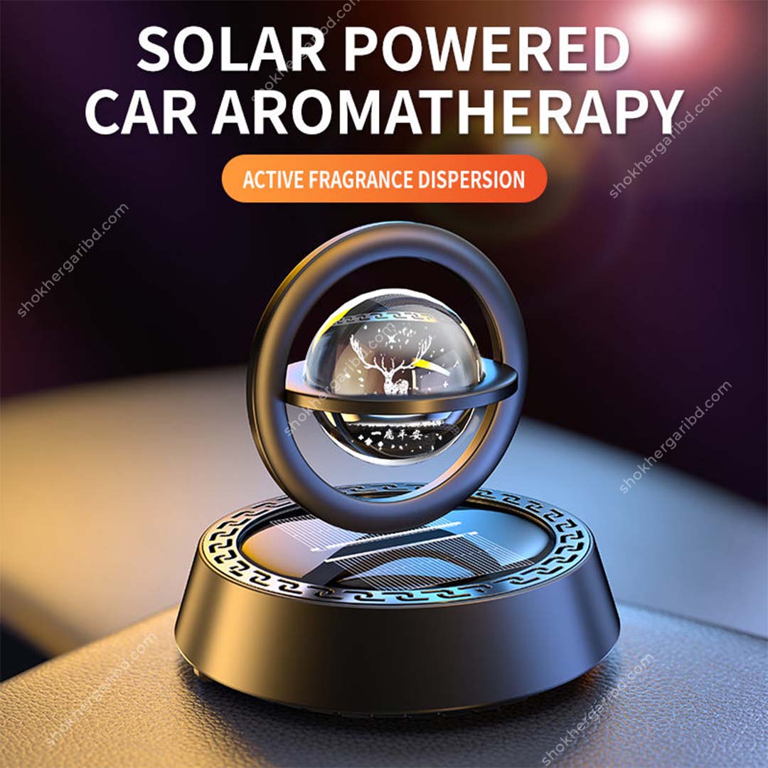 Car Solar Curve 2 Ring Solar Perfume