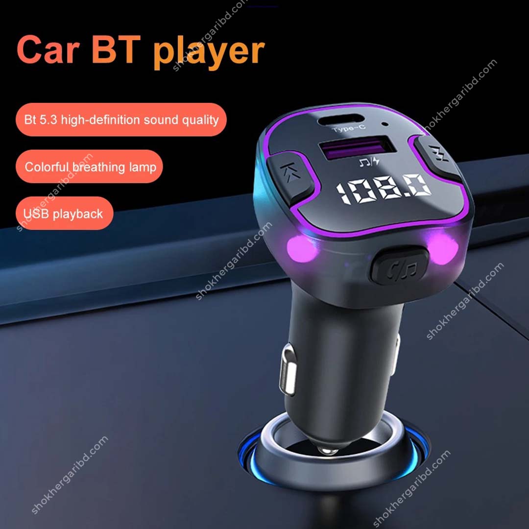 Car FM Transmitter Modulator USB 3.1A Type Car Charger Music MP3 Player Audio Receiver Bluetooth Handsfree Car Kit