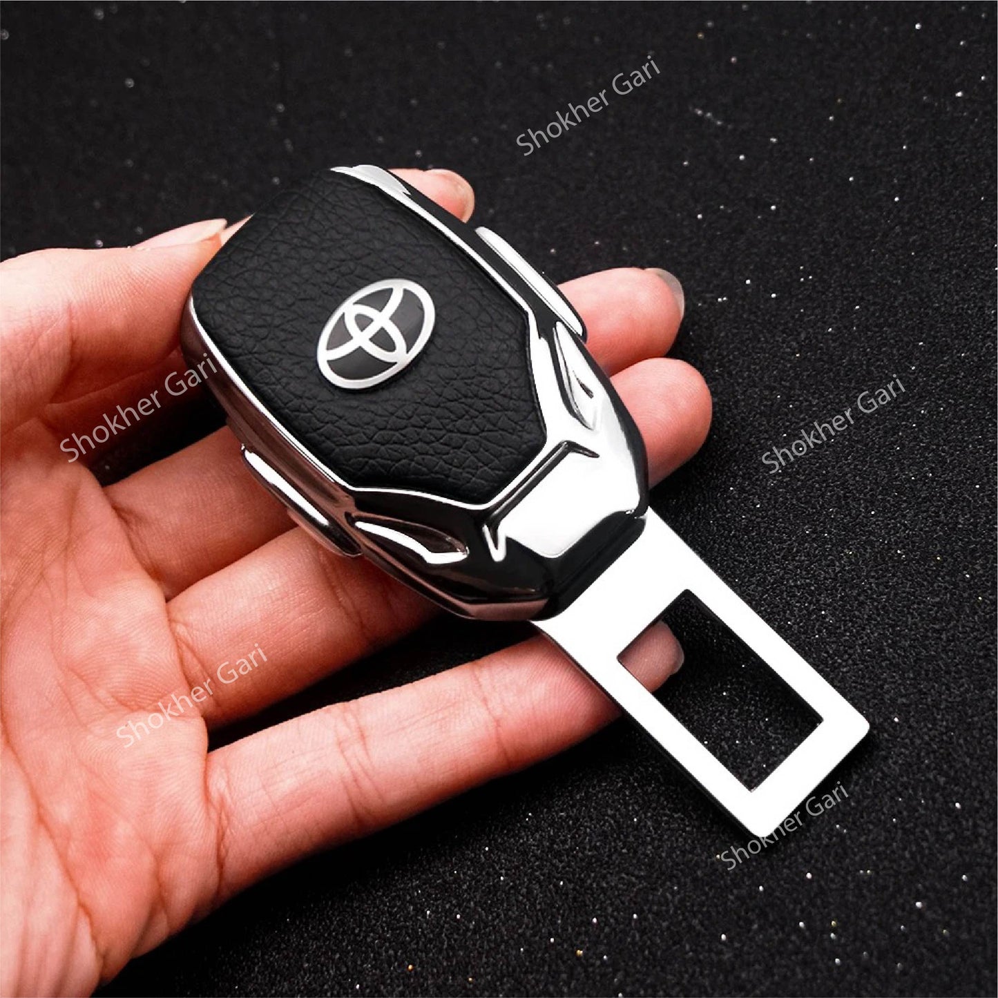 Car Metal Seat Belt Buckle 2Pieces