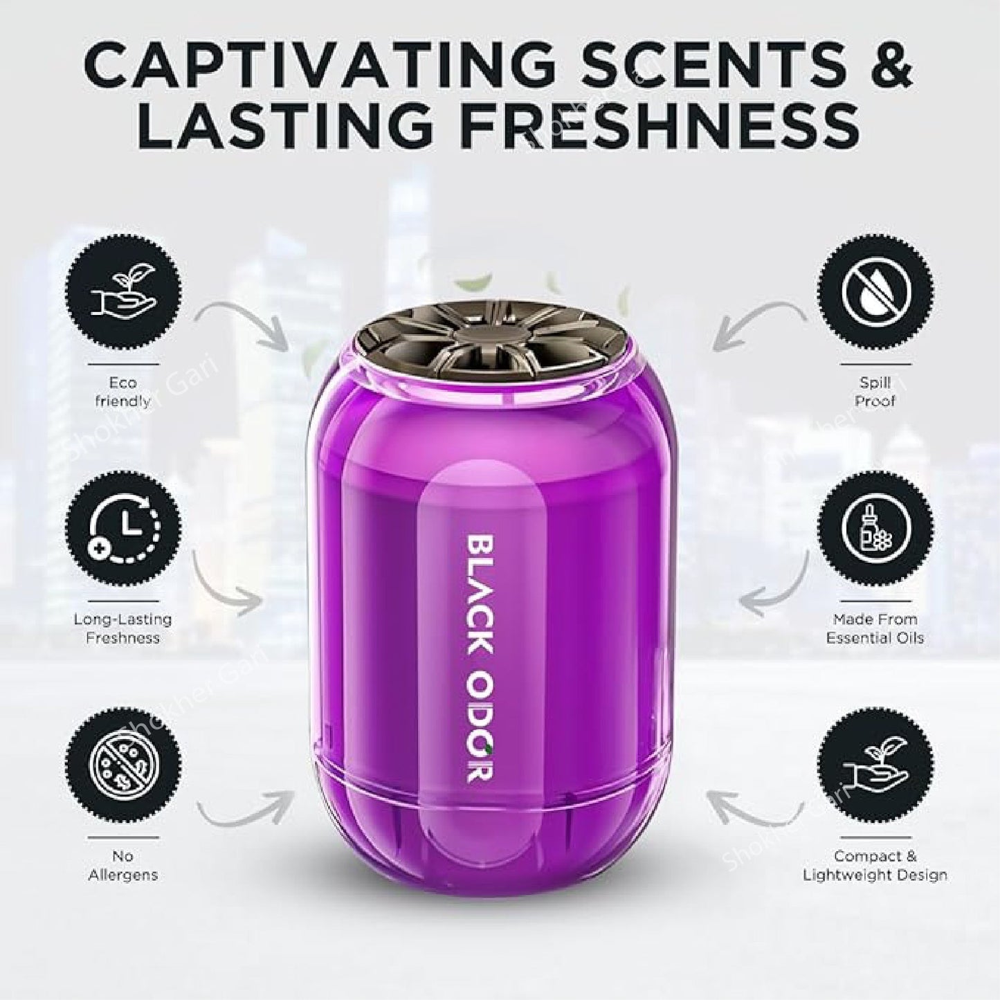 Black Odor Air Freshener 180g