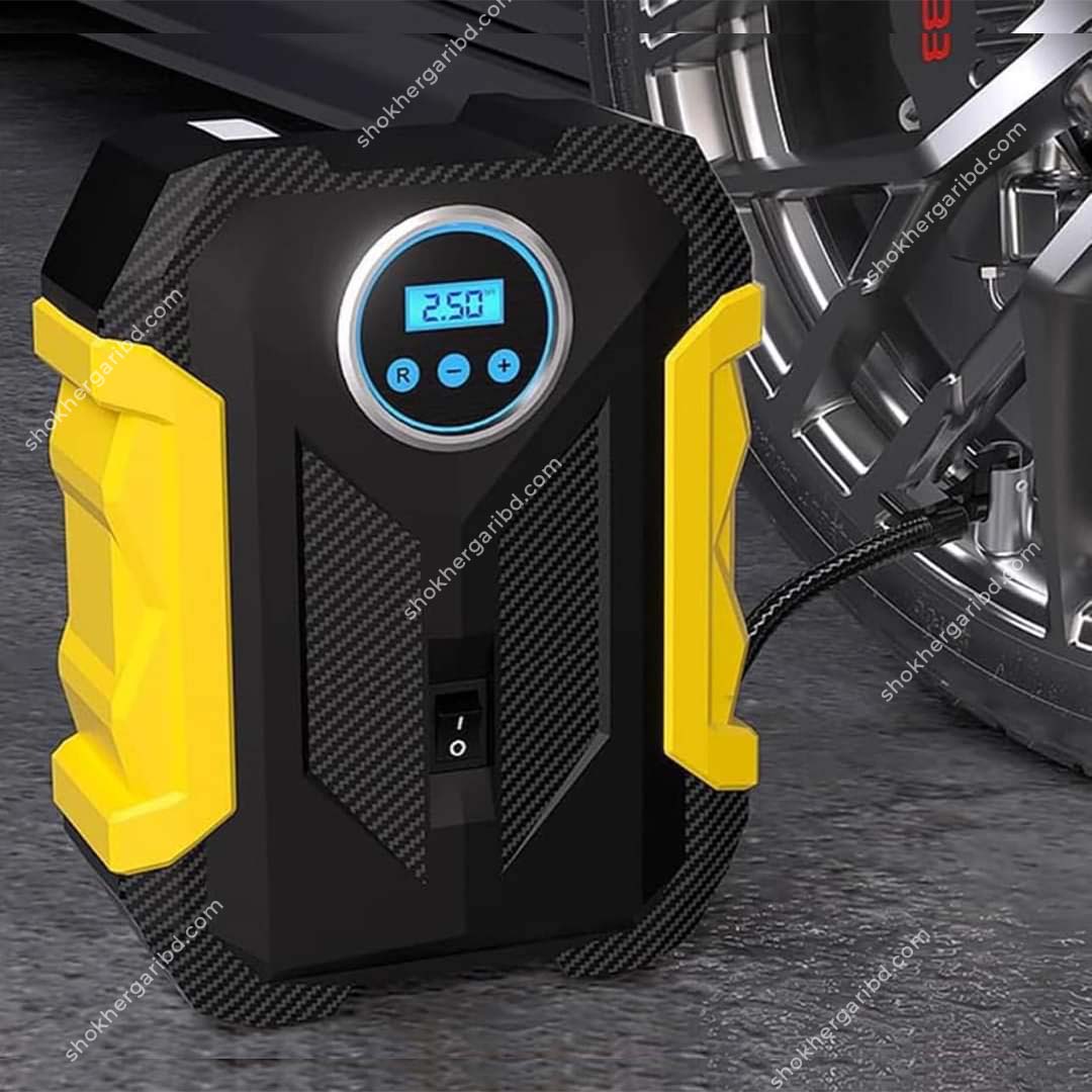 (DY) Portable Automobile Air Compressor Digital Tire lnflation Pump LED Lamp