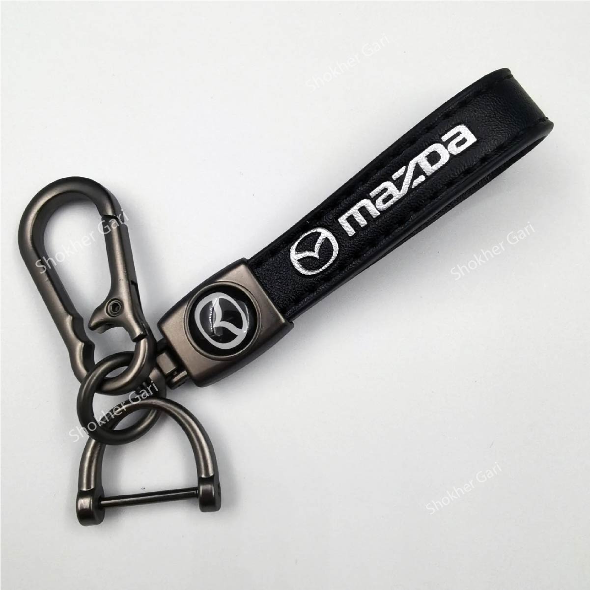 Luxury PU Leather Car Keyring - Mazda image