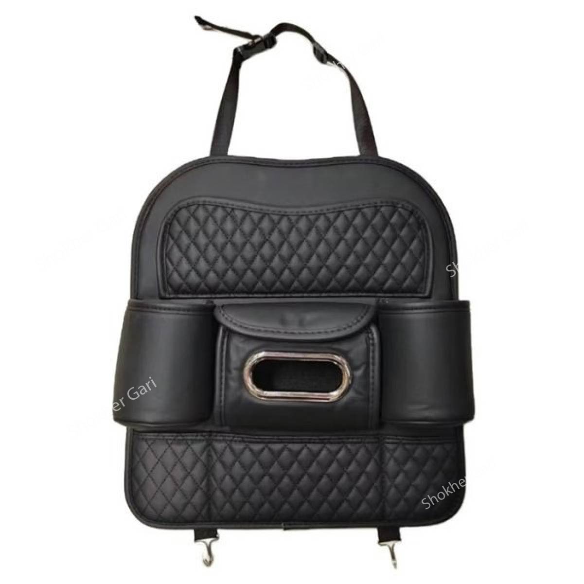 Car Mini Artificial Leather Seat Back Organizer