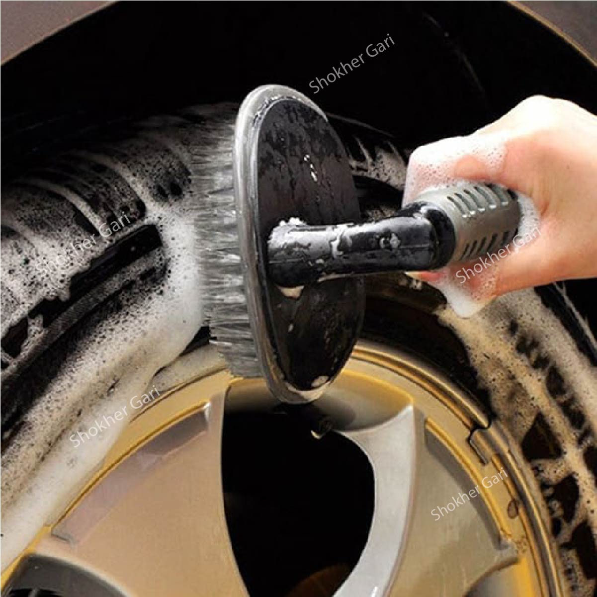 Tire Cleaning Brush Small