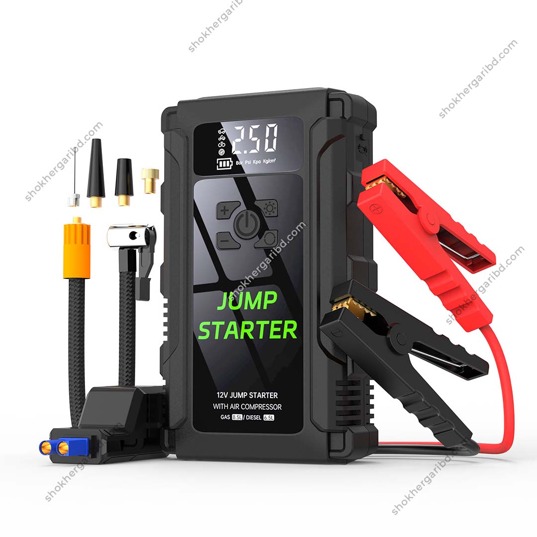 Jump Starter with Air Compressor Rechargeable (FI) image 3
