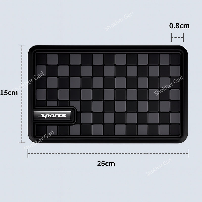 1pcs Diamond Check Pattern Anti slip mat - Ash image