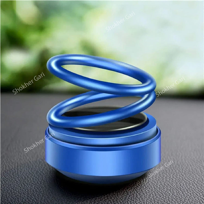Car Solar Power Ring Perfume - Blue image