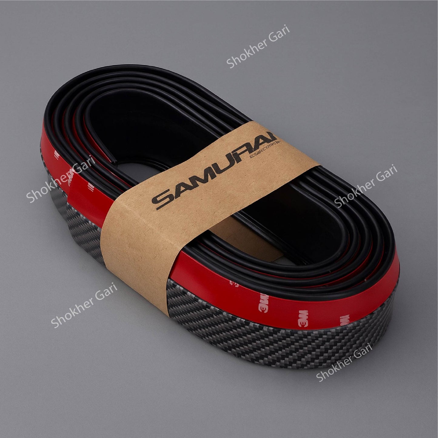 Carbon Fiber Bumper Lip Deflector- Universal Carbon Fiber Bumper Guard- 2.5 m