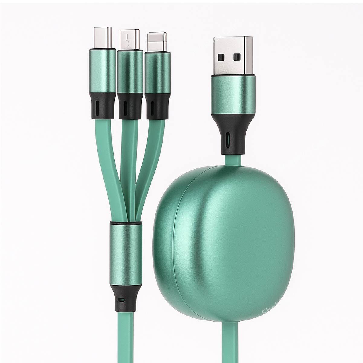 3-in-1 Only Cable Retractable Extension Fast Charging
