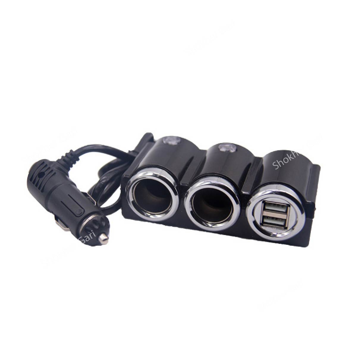 IN CAR 2-Way Dual USB Car Charger 12V/24V 120W