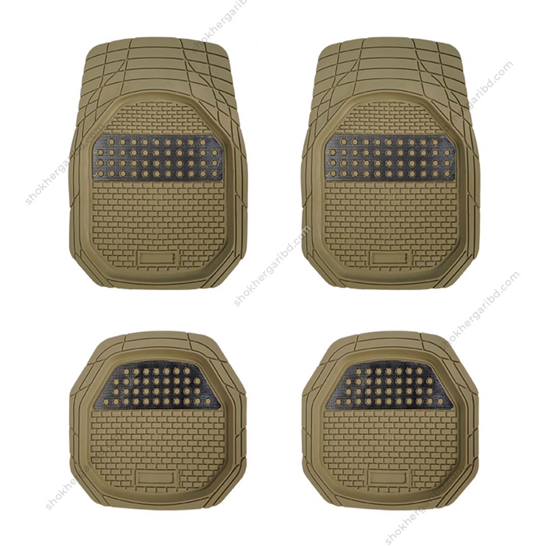 Car Universal Foil Style Floor Mat 5Pcs Set