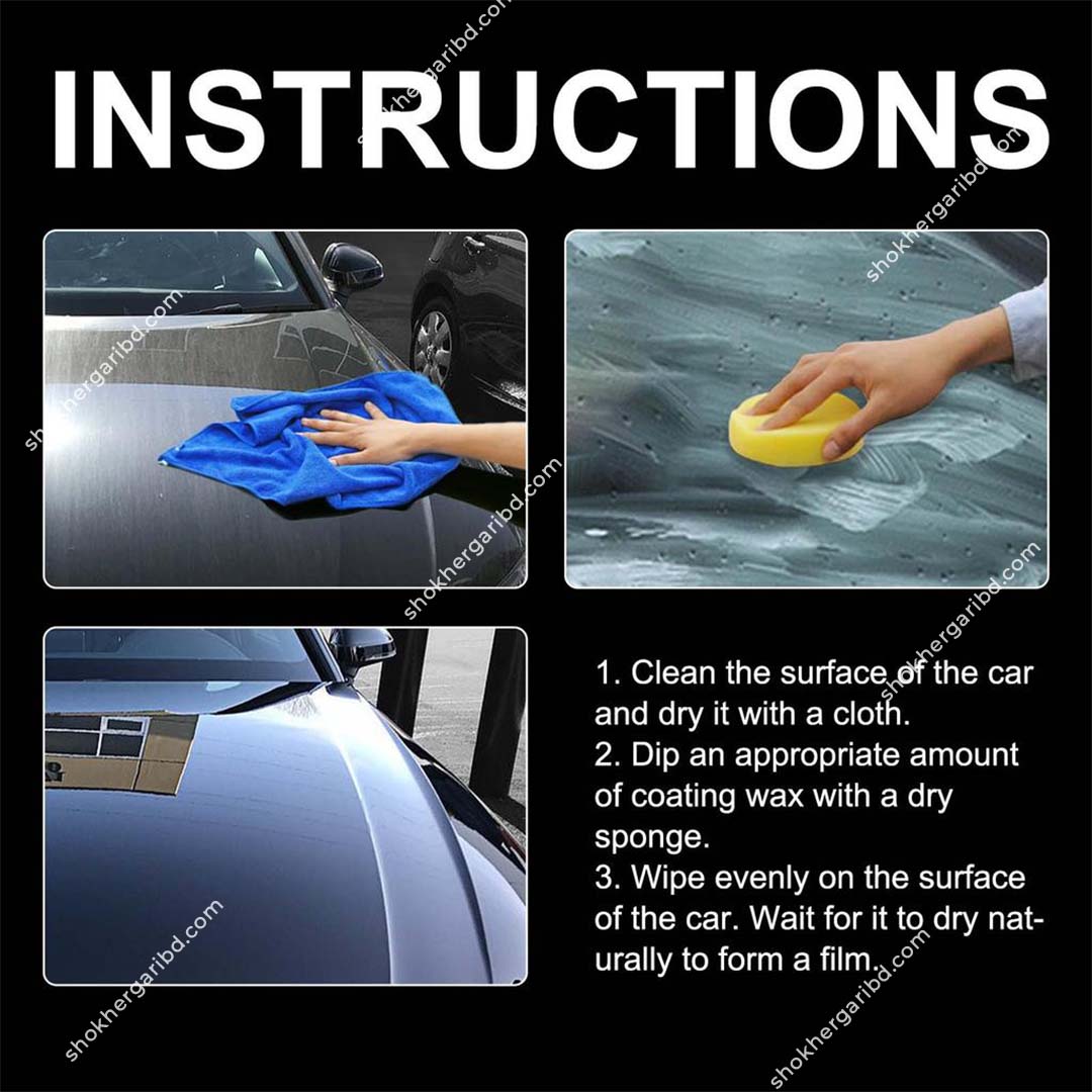 Botny Car Cream Polishing Wax (Fast Polishing Gloss Reproduce)