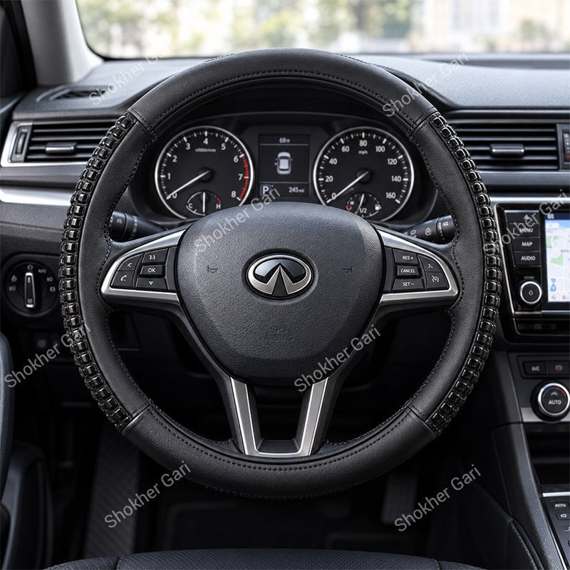 1pcs Glossy Button style Steering Wheel Cover