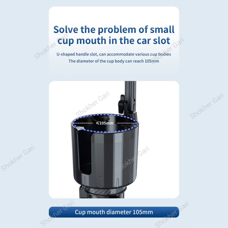 Car Cup Holder Double Fan USB System