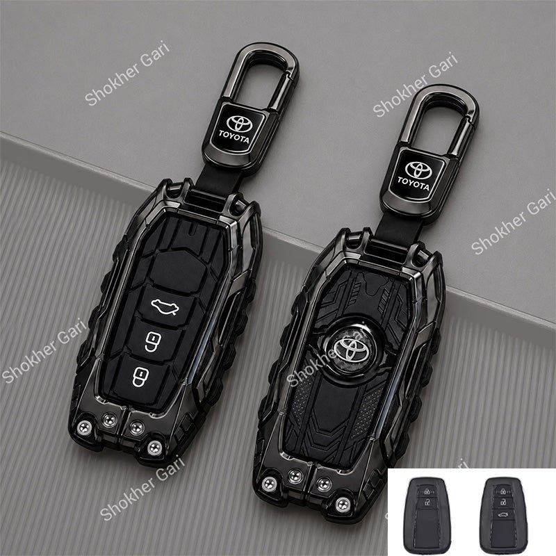 M/Y Car Dragon Style Metal remote cover 3 button Chr, Corolla Cross, Prado, Prius