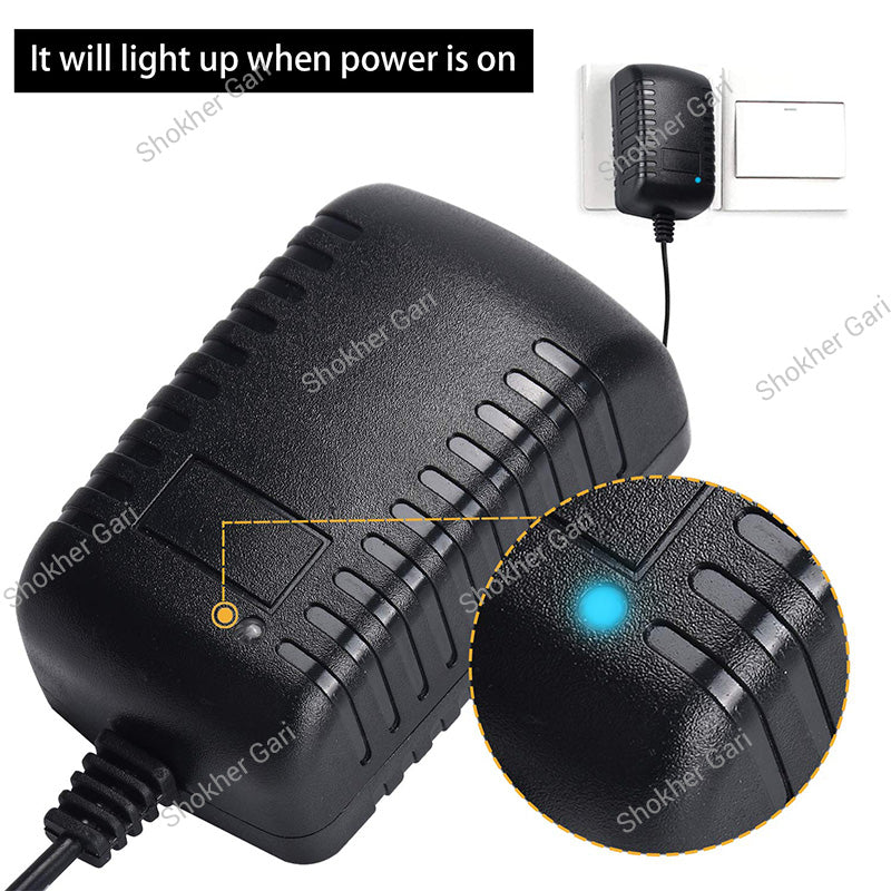 Home To Car 12V AC To DC Converter With Cigarette Lighter Socket -