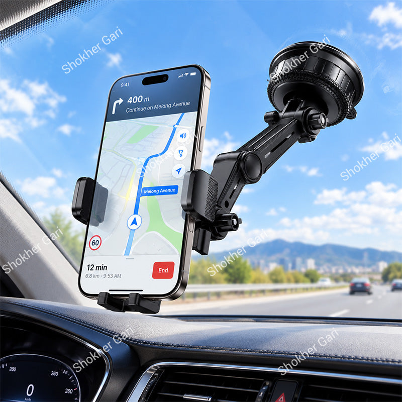 Car Hoco H89 Crown Heavy Duty Suction Cup Mobile Phone Mount