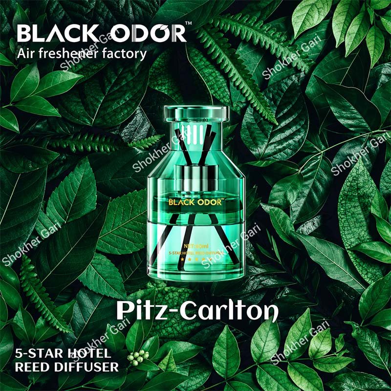 Car Black Odor Premium Reed Diffuser Perfume Air Freshener 60ml