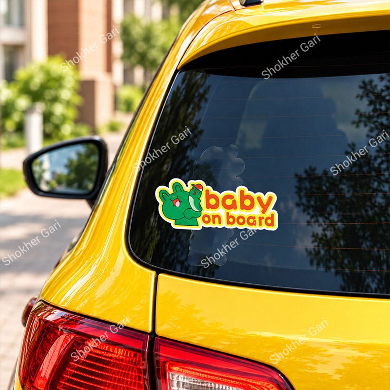 Car Baby on Board Warning Sticker for Rear Window and Glass