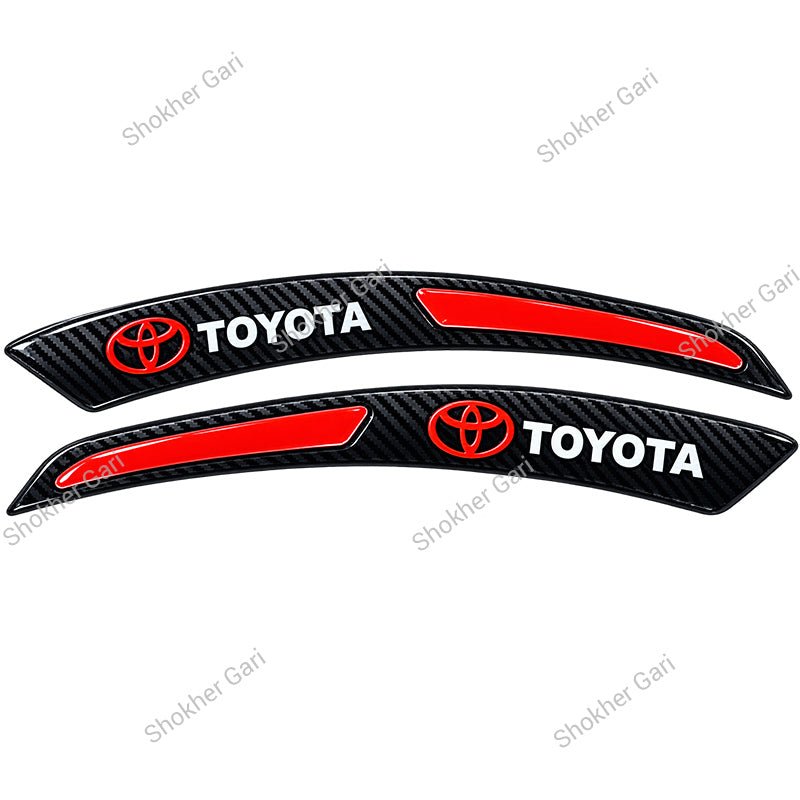 Car Fender Eyebrow Carbon Fiber Style Reflective Protector