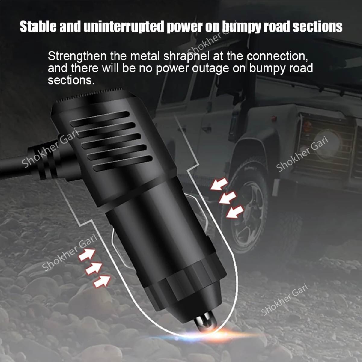 Car Fast 2 Socket With 2 USB